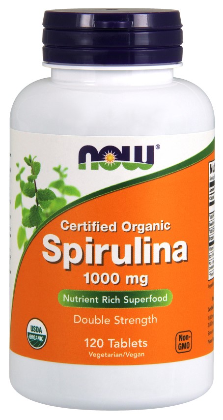 Now Foods Spirulina Mg Organic Tablets